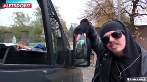 Intense Car Encounter with a Busty German Beauty - LETSDOEIT.COM