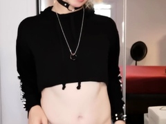 Solo ladyboy masturbation