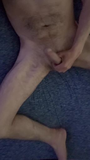Sweet mommy finally makes playboy's climax after hours of masturbating himself