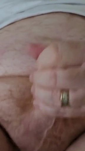 Stepdaddy Wanking His Ginger Cock