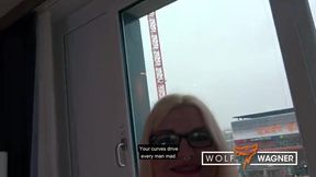 Curvy Mariella Sun Caught in a Steamy Moment by the Hotel Window! WOLF WAGNER