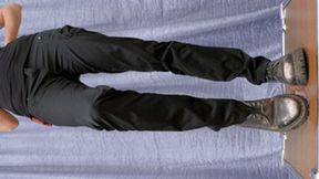 Floor-face trampled under Doc Martens shoes (part 1 of 3), flo024x 2160p