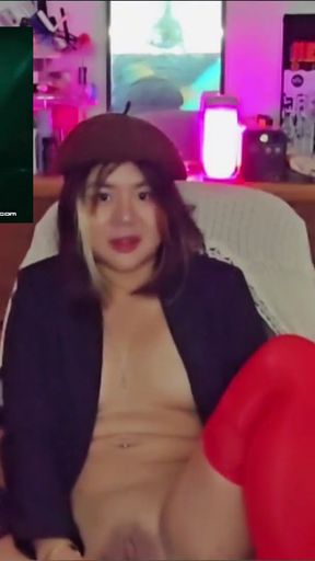 Memorable moment from &quot;Cute Asian Streamer ExotiqFox Reacts to Hentai Compilation from Nestlabs&quot;
