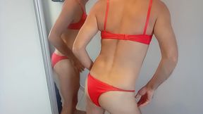 Home Alone Wearing Wife's Panties