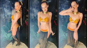 Chain smoker slave princes Leia is caught by u and chain smokes 2 and 4 at once all the time for your pleasure