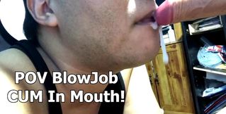 POV Blowjob CUM In Mouth!