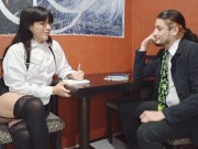 English teacher gives private clases to trans girl anal sex