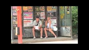 Public Sex of a Beautiful Horny MILF with Big Tits Fucked and Cumshot on Asshole by Huge Cock