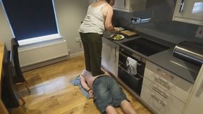 Trampling human door mat