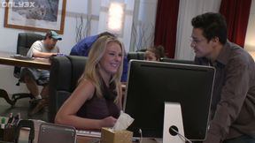 Natalie Norton seduces her colleague after office hours by only3x