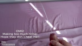 I hope the neighbors don't hear me! Making a lot of noise when I cum listening to them having sex in the middle of the morning!