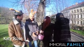 Mia Trejsi Begs For Double Dicks In Egg Hunt Pussy Pounding!