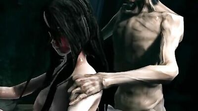 3D cartoon Zombie Vixen goes wild sucking and fucking in HD