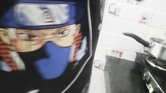 Indian gay boy gets bareback anal fucked in kitchen by big cock daddy