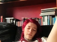 Hot redhead amateur teen girl riding and jerking boyfriend