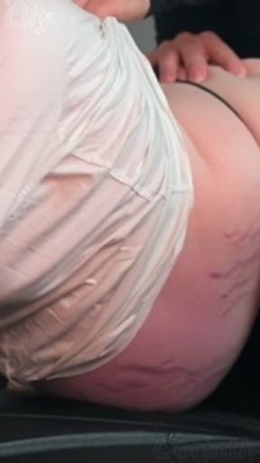 TEASER: Chained and impregnated Power tries to bribe warden’s cock | Chainsaw Man | Lily Corinth