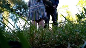 Convinced My Mother-in-law to Jerk off Outdoors