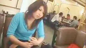 Exposed at Public Restaurant - A Asians Girl Secret