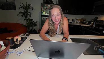 Mature Cheating Boss Kymber Leigh Finds Employee London Ford’s Dick Pics And Takes His Cock POV