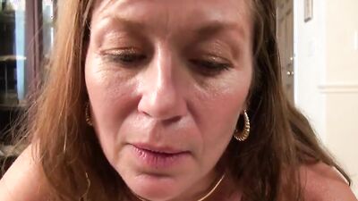 Depraved MILF plays with dildo and talks dirty in POV video