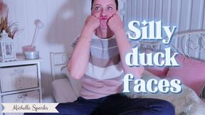 Silly duck faces