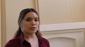dirty teen keilani kita takes hard cock in pov and sucks pussy juice