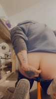 Witchytris' Naughty Solo Session: Tattooed Teen (18+) Goes Wild with Snap-on Hammer