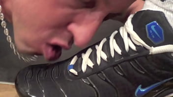 sneaker sex worship in the kitchen by scally lad