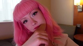 British secretary Evie Rees takes POV riding and blowjob from angry therapist