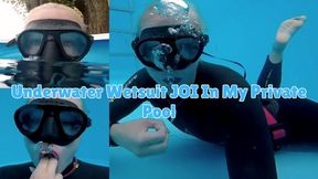 Underwater Wetsuit JOI In My Private Pool - MOV