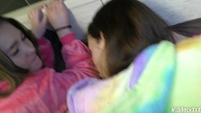 students have fun in the hostel