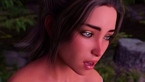 Busty Anime Girlfriend Walks & Shares First Kiss In 3D Hentai Adventure