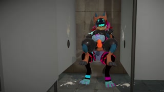 Protogen gets fucked in the bathroom (7mins)