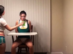 Lucy &amp; Nikki: Nikki Fed in High Chair
