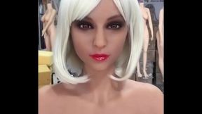 wmdoll 2019 sexdoll white haire tan skin