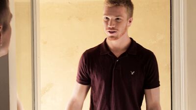 Attractive stud seduces a ginger jock and rides his cock
