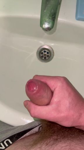 Masturbating in the bathroom