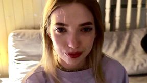 Tiny Teen Stepsister Gets Facial