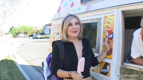 After Eating Ice Cream This Guy Fucked the Out of Her in the Van.