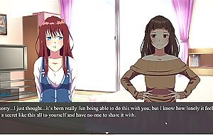 Bonds [ bdsm hentai game ] ep.1 two girls tying up a cute classmate with shibari ropes to tickle her