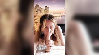A long sex toy almost tore my g-string
