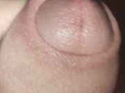 Foreskin play close up zoom