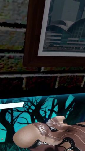 Fucking Eve through the TV! - 3D VR Hentai Sex Animation by VirtualHeaven   Clip 1