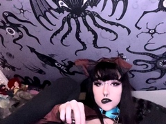 Stacked brunette goes solo toys and masturbation