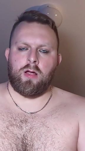 Captivating moment from "Look into my eyes as I breed you deep - BottomPOV Fleshlight Pounding, Creampie"