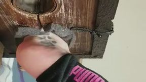 Callie smiths first time tickled in the stocks part 1