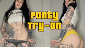 Panty Try-On, Pussy Denial Tease