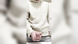 lovely bashful lad wanking on a lazy day ;three