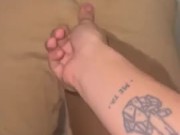 submissive and breedable shy boy pisses himself despite getting caught by neighbors