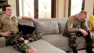BuddiesNextDoor. - Military hunks Brandon Moore